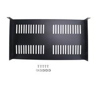 Oiqippnbv Bandeja voladiza ventilada para montaje en rack de servidores 1U para equipos de red de 19 pulgadas, fácil de usar