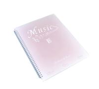 Oiqippnbv Carpeta para Partituras, 40 PáGinas, Soporte/Partituras, Se Adapta Al TamañO de Carta A4, Carpeta para Coro, Rosa Degradado