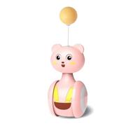 Oiqippnbv Columpio de Juguete -Poly para Gatos Rosados, Gatito, Coche de Equilibrio Interactivo, Juguete para Perseguir Gatos, Producto para Mascotas, Globo