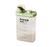 Oiqippnbv Contenedor Transparente para Almacenar Granos de Cocina con Asa, 2800 Ml, Resistente A la Humedad y A los Insectos, Color Verde
