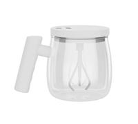 Oiqippnbv de vidrio de alta velocidad con de madera para café, leche y proteína en polvo, fácil de usar