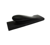 Oiqippnbv Disco de molienda manual de 80 x 190 mm, bandeja adhesiva de pulido negro, disco adhesivo de pulido