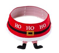 Oiqippnbv Falda para áRbol de Navidad de 21 A 30 Pulgadas, Cubierta de Felpa para la Base del áRbol de Navidad, DiseñO de Vientre de Papá, Accesorios de DecoracióN de Temporada
