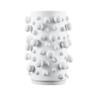 Oiqippnbv JarróN de Resina Simple y Moderno, Puntos Abstractos Blancos, Protuberancias Irregulares Redondas, Adornos para Manualidades, OrganizacióN de Almacenamiento, DecoracióN del Hogar