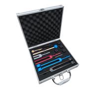 Oiqippnbv Juego de 4 tenedores de afinación de sonido como se muestra en la imagen, aleación de aluminio para curar chakras, terapia de sonido, mantener el cuerpo