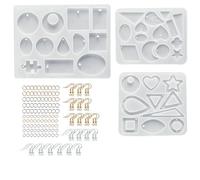 Oiqippnbv Pegamento de Cristal Herramienta de Bricolaje Juego Hecho a Mano PortaláPices Cenicero Pendientes Colgante JoyeríA Molde de Silicona CombinacióN A