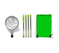 Oiqippnbv Recolector de frutas con 4 postes telescópicos, de metal, para huerto, jardinería, herramientas de recolección de melocotones, herramienta de recolección de frutas de jardín, fácil de