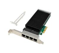 Oiqippnbv Tarjeta de red PCI-E X4 Gigabit de 4 puertos NIC I210-T4 RJ45 Ethernet NIC cámara industrial Visión tarjeta de red 1 juego de PCB