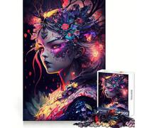 Oiran Manga Girl V Rompecabezas de 1000 Piezas para Adultos Regalos Juego de ingenio Ocio Diversión Calidad Edge Precioso Regalo (50x75cm)