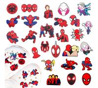 Oirigaga Charms para zapatos/zuecos, DIY Pins decorativos para zapatos, Pins de zapatos de dibujos animados/anime, set de conectores y broches, accesorios de decoración de PVC desmontables para niños
