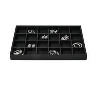 Oirlv Bandeja Joyero Apilable 24 Rejillas - Organizador de Anillos y Pendientes