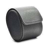 Oirlv PU Cuero Watch Roll,Relojero de Viaje,Roll Relojes,Watch Case,para Organizador Aniversario y Cumpleaños (Gris)