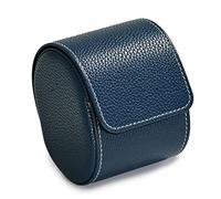 Oirlv PU Cuero Watch Roll,Relojero de Viaje,Roll Relojes,Watch Case,para Organizador Aniversario y Cumpleaños(Azul)