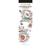 Oiseaux: 50 marque-pages à colorier