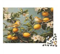 Oiseaux du vergerPuzzles Pour Adultes 38x26cm/1000pcs,Jeux De Défi Style de peinture de Jardin Naturel