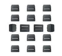Oisinlas Clips de Parasol para Techo corredizo compatibles con Tesla Model 3 Model Y Roof Sun Shade Accesorios de instalación de Escudo térmico, 16 Piezas (Negro, Modelo Y)