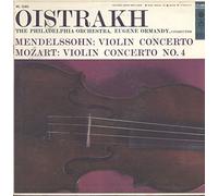 Oistrakh, Philadelphia Orchestra, The, Eugene Ormandy / Mendelssohn, Mozart - Violin Concerto / Violin Concerto No. 4 NM LP