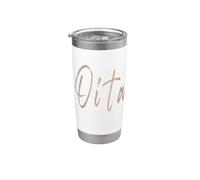 Oita Japan Diseño elegante vintage Vaso térmico de acero inoxidable de doble pared