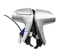 oiture Multifunción Volante Cruise Botones Botón de control de audio del volante automático/adecuado para TOYOTA HIGHLANDER ASU40 2009-2015 84250-0E220 84250-0E120 84250-0K020(Silver-L Switch)