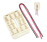 OIUAVYR 1 Kit Tabla De Práctica Para Hacer Nudos, Kit Entrenamiento De Nudos De Madera, 16 Esenciales Con Cuerdas Paracord, Para Exteriores, Supervivencia, Acampada Y Escalada