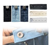 OIUAVYR 6 Piezas Extensores De Botones,Extensor De Cintura,Ajustables Botones Para Jeans,Boton Retractil Para Vaqueros,Extensión De Botón De Metal Para Jeans Pantalones,Extensor Para Embarazo