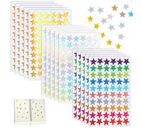 OIUAVYR 900 Unidades/15 Hojas Pegatinas de Estrellas, Estrellas Doradas y Plateadas, Pegatinas Autoadhesivas para Niños, Profesores y Estudiantes, Manualidades, Scrapbooking, Adhesivos para manuales