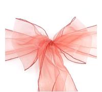 oiujhgCDS Lazos para Fundas de Silla, 10 Fundas for sillas de Banquete Boda con Correas Serpentina, Color Liso, Borde Bloqueo, Lazo Organza, Violeta