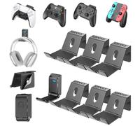 OIVO Soporte Mandos Gamepad, Soporte Auriculares Gaming, Universal Soporte de Pared para Mandos PS5/PS4/Xbox One/Series X/Series S/Nintendo Switch, 6 PCS