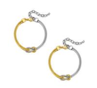 OIXEY 2 piezas pulseras para pareja, pulsera para mujer de plata 925, pulseras de la amistad para mujer, pulseras «You And Me» para mujer, regalos para pareja, regalo para novio, madre o amiga(B)