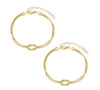 OIXEY 2 piezas pulseras para pareja, pulsera para mujer de plata 925, pulseras de la amistad para mujer, pulseras «You And Me» para mujer, regalos para pareja, regalo para novio, madre o amiga(A)