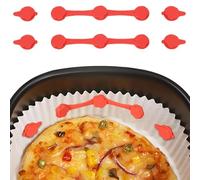 OIXEYA 2 Juegos Hebilla Silicona con Imán Freidora Aire, Imanes Freidora de Aire para Revestimientos de Papel Pergamino Evita que se Queme Papel Accesorios Cocina