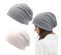 OIXEYA 2 PCS Gorro Slouchy, Turbantes para Mujer, Pañuelos Oncologicos, Turbantes Oncologicos, Gorro para Dormir, para Dormir Turbante Sombreros Elástico Pañuelo Musulmán para Mujeres Hombres