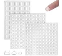 OIXEYA 240 Pcs Lagrimas Silicona, Pies de Goma Transparentes, Topes Elásticos, Gotas Silicona Adhesivas, Almohadilla Autoadhesiva para Protector Antigolpes, Búfer Muebles