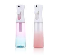OIXEYA 2pcs botellas pulverizadoras de 300ml para el cabello, pulverizador de agua, botella de agua con niebla fina continua para plantas, limpieza, alcohol, etc.