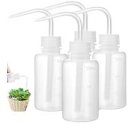 OIXEYA 4 Paquete Botella de plástico de 150 ml, Botella de Lavado, Botellas de Plástico para Lavar con Presión, LDPE Material con Boca Estrecha, Squeeze Wash Bottle