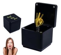 OIXEYA Dedo Medio en una Caja, Middle Finger in a Box, Caja Sorpresa con Dedo Medio, Bromas para Adultos Divertidos, Cajas para Regalo de Broma Divertida