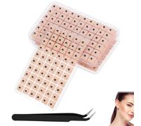 OIXYA 1200 Unids Semillas de acupuntura,Ear seeds acupuncture,Adhesivas Desechables para Masaje de Oídos, Semillas Prensa Orejas Desechables, Kit de Acupresión de Semilla de Oreja (20 hojas)