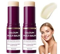 OIXYA 2pc Calcium Multi Balm Stick,Firming Skin Calcium Balm For Wrinkle,Moisturizer For Neck,Face,Infused With Collagen & Vitamin E,Daily Use Hydration Stick,adecuado para la mayoría