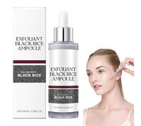 OIXYA Ampolla de Arroz,negro Suero Exfoliante de Arroz Blanco, exfoliante facial,Peeling Facial Reis, Apertura de Poros, Exfoliación Suave, exfoliante,Eliminador de Puntos Negros (100 ml)