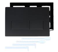 OIXYAZ 1 Piezas Pulsador placa de activación para cisterna de inodoro,Compatible con Geberit Sigma01,20,30,50,UP300 y UP320,función de descarga dual(Negro)