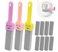 OIXYAZ 8 Piedra Pomez para Limpieza WC, 3 Asas Reemplazables, para Inodoros, Limpieza De BañOs, Piscinas