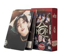 OIXYAZ Kpop Stray Kids Photocards, 55 unidades Stray Kids Lomo Tarjetas 40 Unidades SK Pegatinas, SKZ HOP，Tarjeta con álbum de fotos exclusivo para fans,Total de 95(HOP)