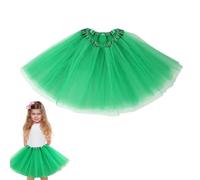 OIXYEY 1 Falda De Tul Para Mujer, Falda De Tul, Tutu Verde, Falda Tutu De Tul De Tres Capas Con Forro 80S Falda De Tul, Para Halloween Carnaval Celebración Rock Party Festival (Verde D)