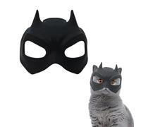 OIXYEY 1 Pieza Máscara De Batman Para Gatos, Máscara Batcat 3D De Vikingo, Máscara Divertida De Murciélago, Para Disfraz De Halloween O Diversión Diaria (Negro, D)