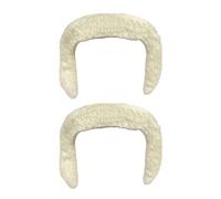 OIXYEY 2 piezas de barba blanca con forma de puerta, barba postiza, bigote postizo, bigotes postizos, barbas adhesivas, para adultos, disfraz de cosplay, accesorios para fiesta de Halloween