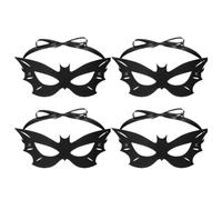 OIXYEY 4 Piezas De Accesorios Para Disfraces De Murciélago, Máscara De Murciélago, Para Accesorios De Halloween Y Cosplay (Negro, B)