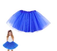 OIXYEY Falda de Tutú para Mujer, Tutu Tul Falda Disfraz para Ballet, Tutu Falda de Mujer Retro 80s para Carnaval Carnaval Semana Santa Fiesta Halloween (Azul Real)
