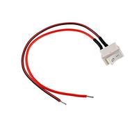 Oiyagai 10 Piezas de Interruptor de Balancín Mini para Barco Cableado SPST de 2 Pines, AC 6A/250V 10A/125V, Conmutador de Encendido/Apagado con Líneas (Blanco)