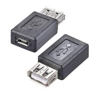 Oiyagai 2-Pack Adaptador USB 2.0 A Hembra a Micro USB Macho OTG, Convertidor para Datos y Carga Compatible con Android, Tablets, Raspberry Pi, Cámaras y TV Box