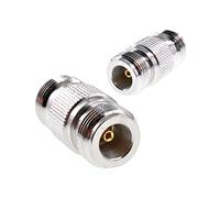 Oiyagai 2 Piezas Conector Adaptador Acoplador Coaxial N Hembra a N Hembra para Wi-Fi